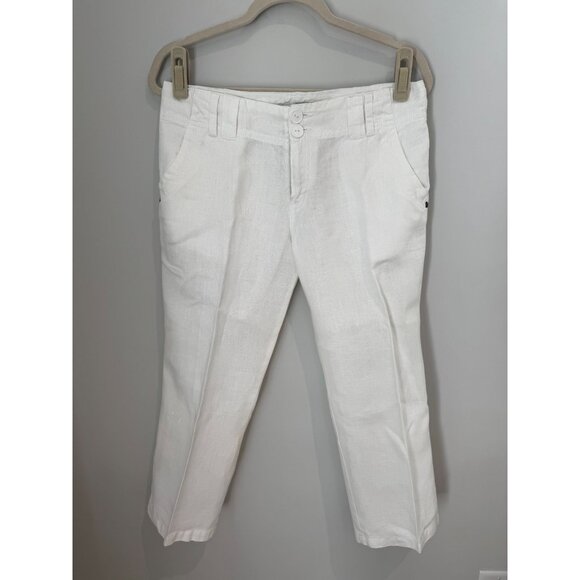 Sanctuary Plus Relaxed 100% Linen Capri Cruisers, size 27 - Picture 4 of 14